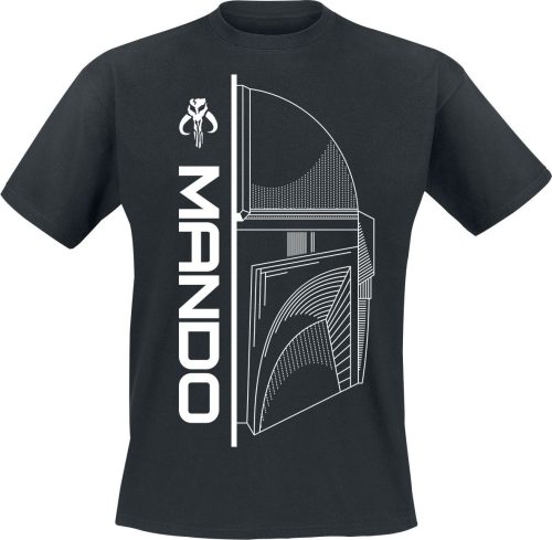 Star Wars The Mandalorian - Mando Tričko černá