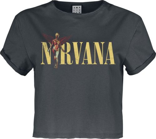 Nirvana Amplified Collection - In Utero Colour Logo Dámské tričko charcoal