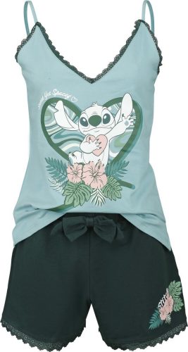 Lilo & Stitch Stitch pyžama zelená/modrá