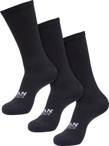 Urban Classics Jednoduché ponožky - balení 3 ks Ponožky černá