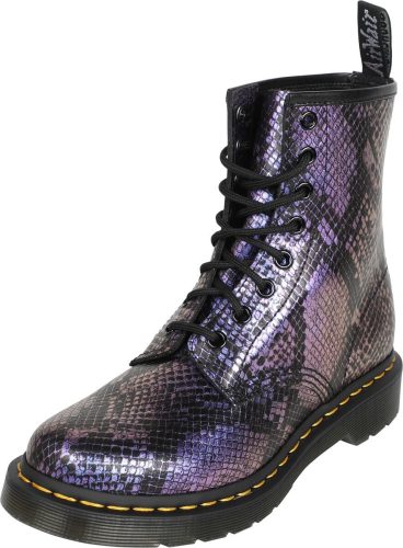 Dr. Martens 1460 - Black Blue Viper Croc Emboss boty cerná/modrá