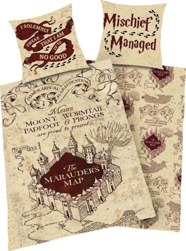 Harry Potter Marauder's Map Ložní prádlo vícebarevný