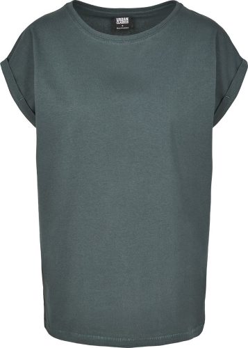 Urban Classics Ladies Extended Shoulder Tee Dámské tričko lahvove zelená