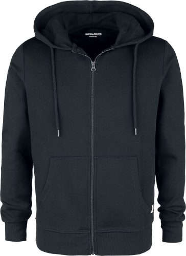 Jack & Jones JJEBASIC Mikina s kapucí na zip černá