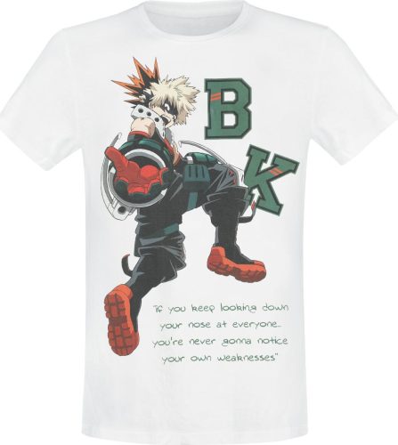 My Hero Academia Bakugo - Quote Tričko bílá