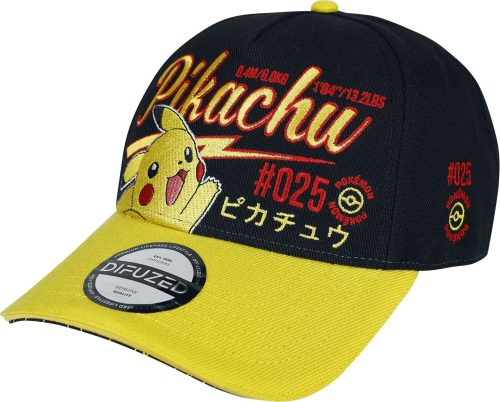 Pokémon Pikachu Baseballová kšiltovka cerná/žlutá