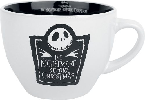 The Nightmare Before Christmas Hrnek Cappuccino Hrnek cerná/bílá