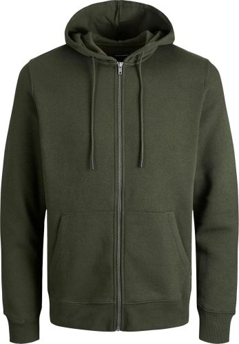 Jack & Jones Basic mikina na zip Star NOOS Mikina s kapucí na zip tmave zelená