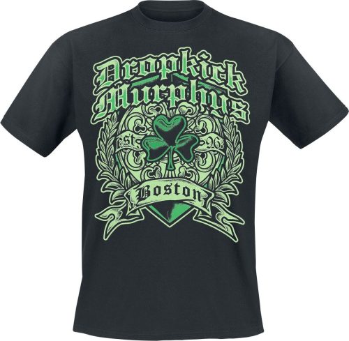 Dropkick Murphys Boston Irish Heart Tričko černá