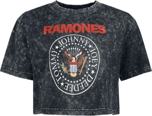 Ramones Crest Dámské tričko tmave šedá/cerná