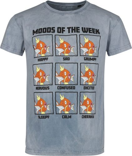 Pokémon Karpador - Moods Of The Week Tričko modrá