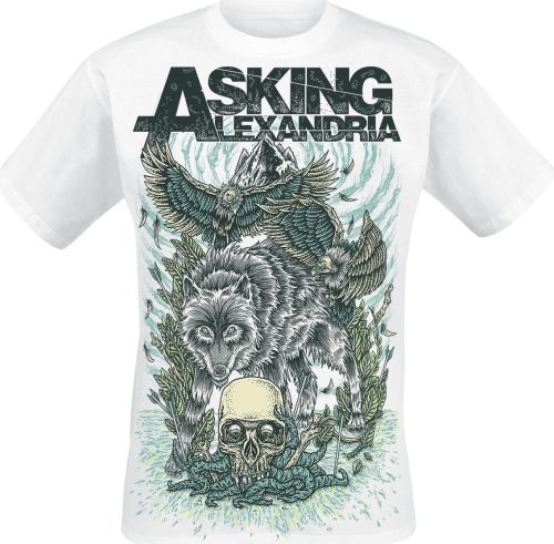 Asking Alexandria Winter Wolf Tričko bílá