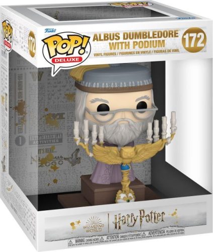 Harry Potter Albus Dumbledore with Podium (Pop! Deluxe) Vinyl Figur 172 Sberatelská postava vícebarevný