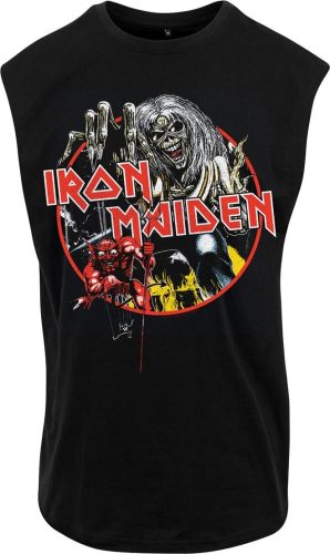 Iron Maiden Circular Vintage Print Tank top černá