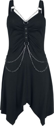 Gothicana by EMP Short Dress With Chains Šaty černá