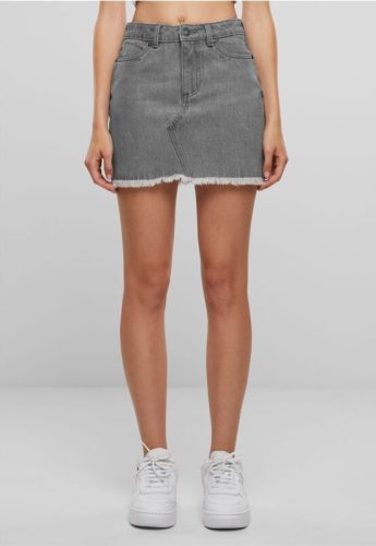 Urban Classics Ladies Heavy Mini Denim Skirt Mini sukně šedá