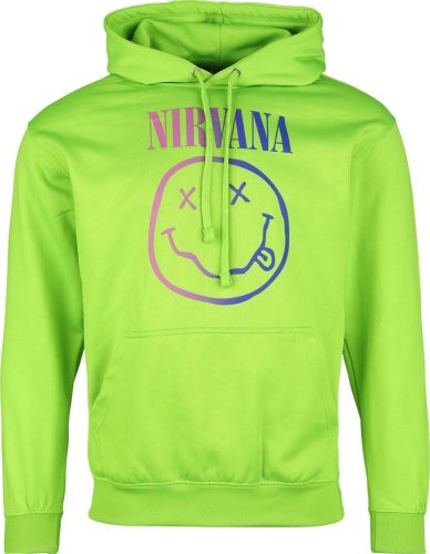 Nirvana Rainbow Logo Mikina s kapucí zelená