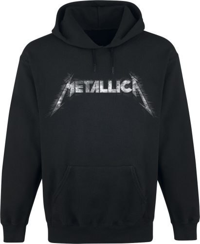 Metallica Spiked Logo Mikina s kapucí černá