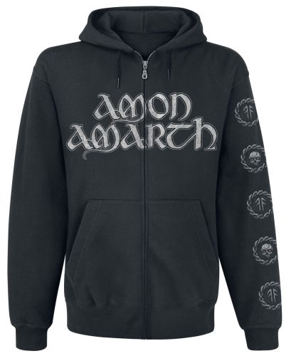 Amon Amarth Skullship Mikina s kapucí na zip černá