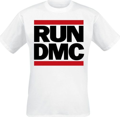 Run DMC Traditional Logo Tričko bílá