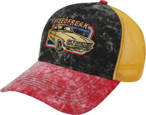 King Kerosin Speedfreak Vintage Trucker Trucker kšiltovka cerná/cervená