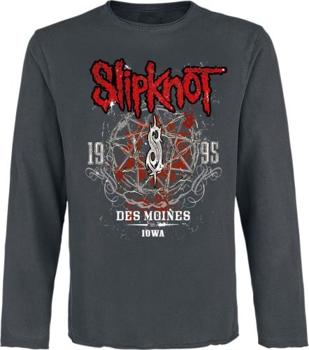 Slipknot Amplified Collection - Des Moines Tričko s dlouhým rukávem charcoal