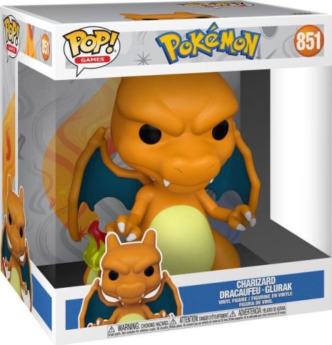 Pokémon Charizard - Dracaufeu - Glurak (Jumbo Pop!) Vinyl Figur 851 Sberatelská postava standard