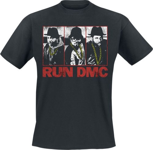 Run DMC Photo Poster Tričko černá