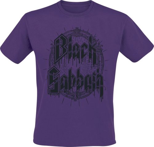 Black Sabbath Black Emblem Tričko purpurová