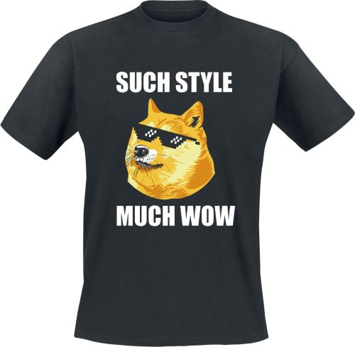 Tierisch Such Style Much Wow Tričko černá