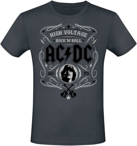 AC/DC High Voltage - Rock 'N' Roll Tričko charcoal