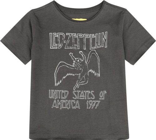 Led Zeppelin Amplified Collection - Kids - US 77 Tour detské tricko charcoal