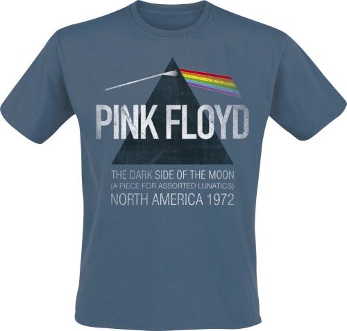 Pink Floyd North America 1972 Tričko modrá