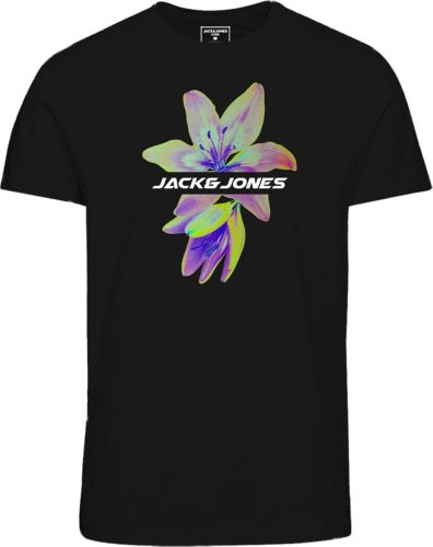 Jack & Jones Junior Tričko Jcoflower FST JNR s potiskem detské tricko černá