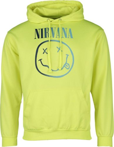 Nirvana Rainbow Logo Mikina s kapucí žlutá