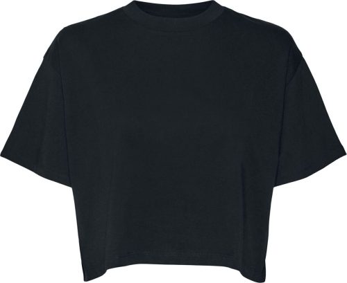 Noisy May Polovičný crop top NMALENA S/S NOOS s kulatým výstřihem Dámské tričko černá