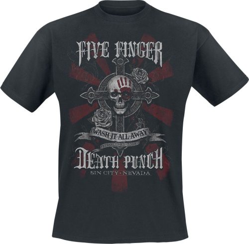 Five Finger Death Punch WashIt Away Tričko černá