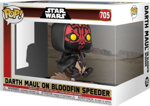 Star Wars Vinylová figurka č.705 Episode I - The Phantom Menace - Darth Maul on Bloodfin Speeder (Pop! Ride Deluxe) Sberatelská postava vícebarevný