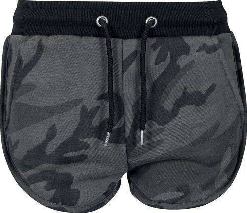 Urban Classics Ladies Camo Hotpants Dámské kraťasy - Hotpants tmavě maskáčová