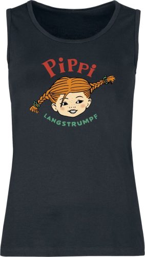 Pippi Langstrumpf Pipi Dlouhá Punčocha Tank top černá