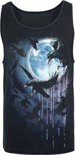 Spiral Crow Moon Tank top černá