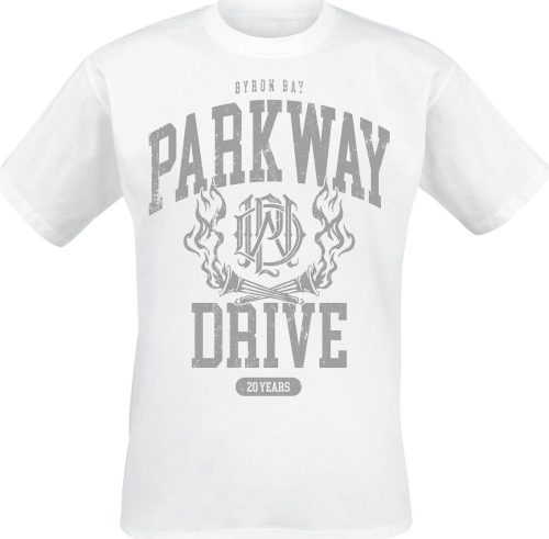 Parkway Drive 20 Years Crest Tričko bílá