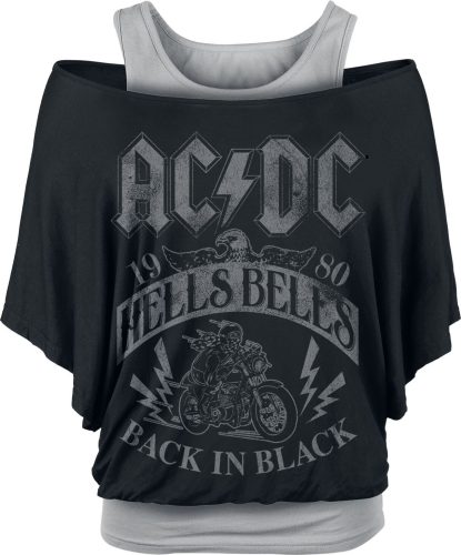 AC/DC Hells Bells 1980 Dámské tričko cerná/šedá