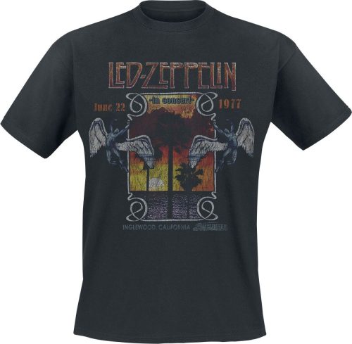 Led Zeppelin Inglewood Tričko černá