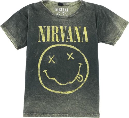 Nirvana Kids - Smiley detské tricko zelená