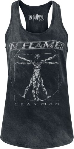 In Flames Clayman Vitruvian Dámský top černá