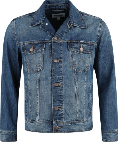 Wrangler Classic Jacket Mid Stone Džínová bunda modrá