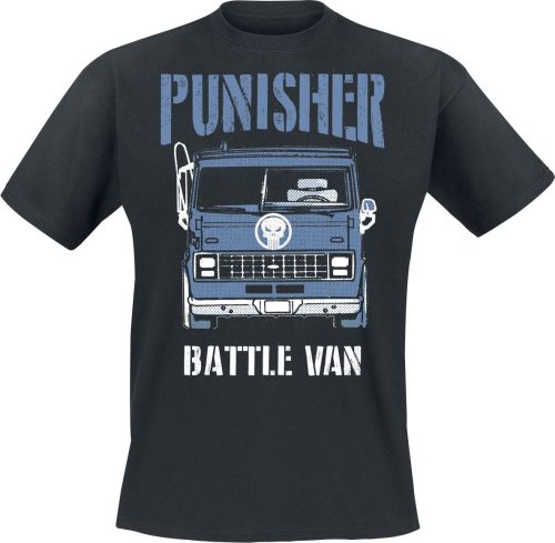 The Punisher Battle Van Tričko černá