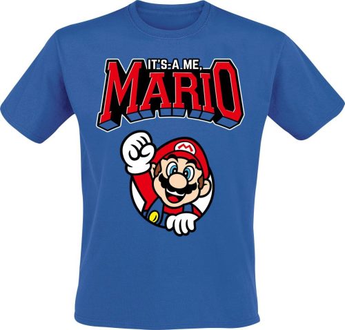 Super Mario Varsity Tričko modrá