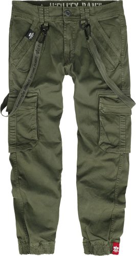 Alpha Industries Kapsáče UTILITY Cargo kalhoty olivová